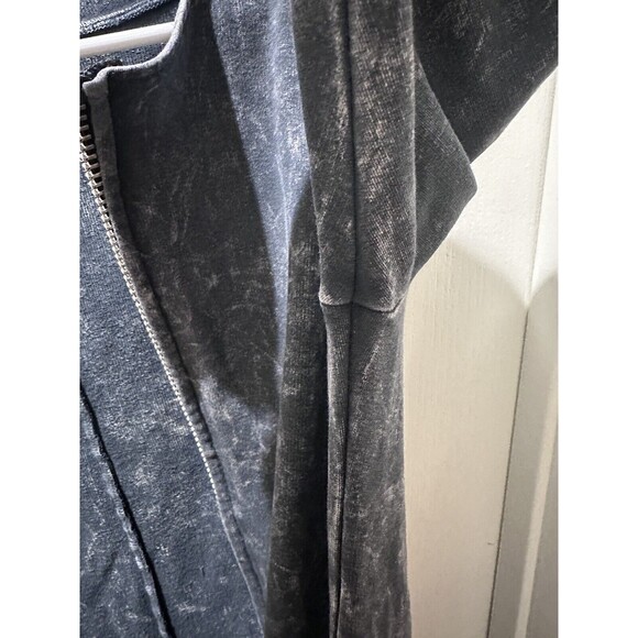 Magdalena USA M (8/10) Gray Distressed Flared Bottom Sweater Dress w/Pockets - Picture 4 of 13